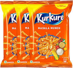 Kurkure Masala Munch Indian Chips Pack of 3